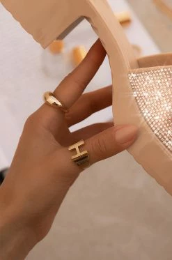 FA H Initial Ring - Gold Accessories