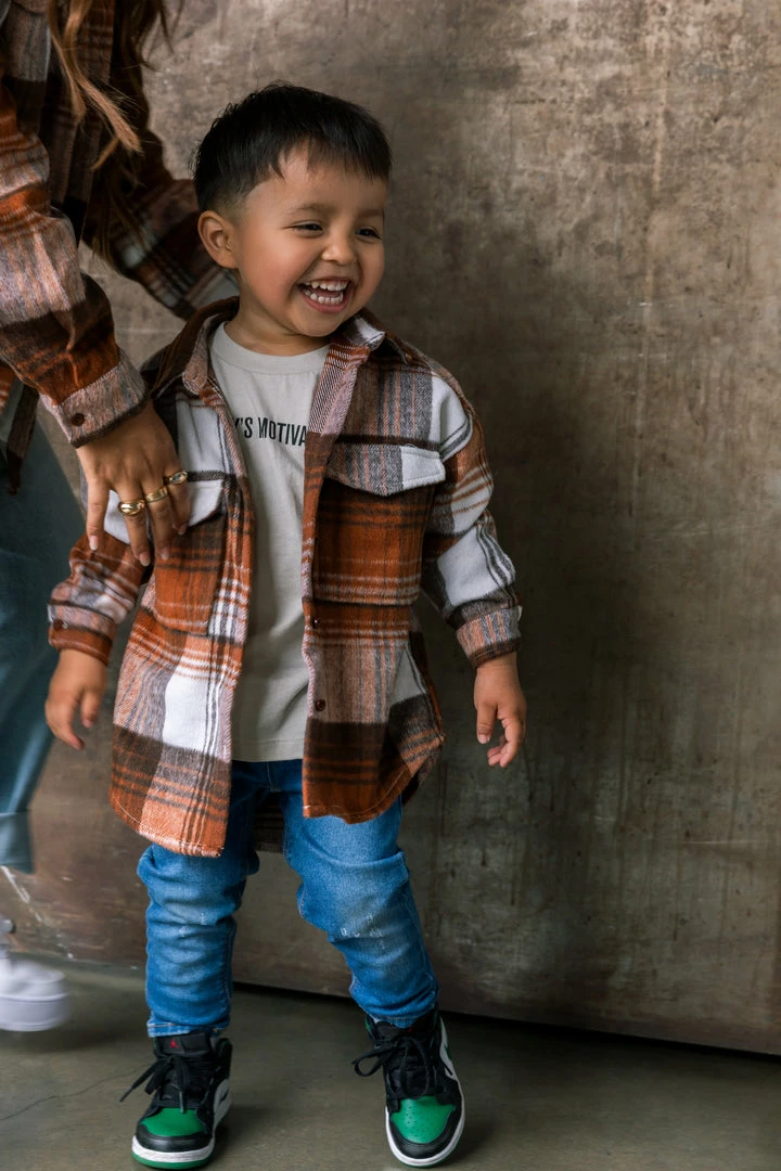 LOLAKID Mini Dreaming About Us - Mocha Tops