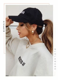 MSLOLA Loungewear Miss Lola Hat - Black