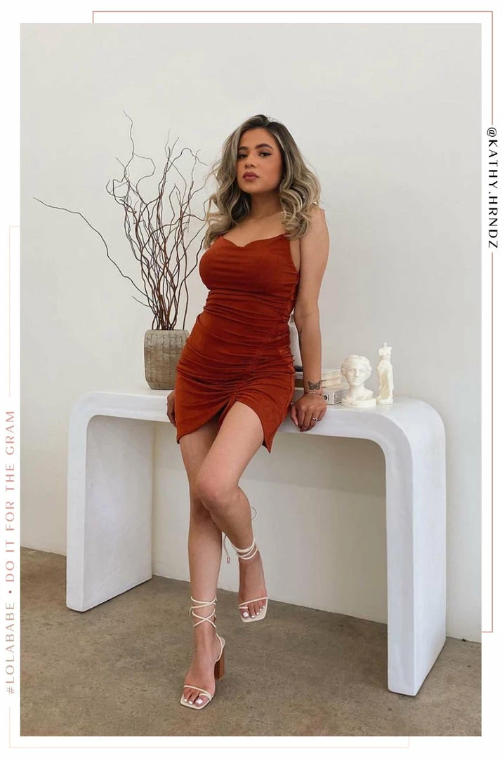 BLN Dresses Amaree - Rust