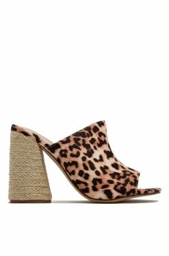 SREP Warm Summer Nights Block Heel - Leopard