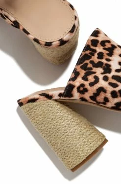 SREP Warm Summer Nights Block Heel - Leopard