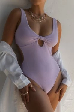 ENY Swim Palms Chillin' - Lilac