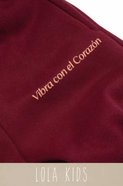 LOLAKID Mini Vibra Con El Corazón - Burgundy