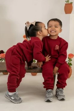 LOLAKID Mini Vibra Con El Corazón - Burgundy