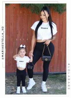 LOLAKID Tops Motivated AF Kids Tee - White