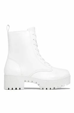 BBOO Obsessed With You - White PU Shoes