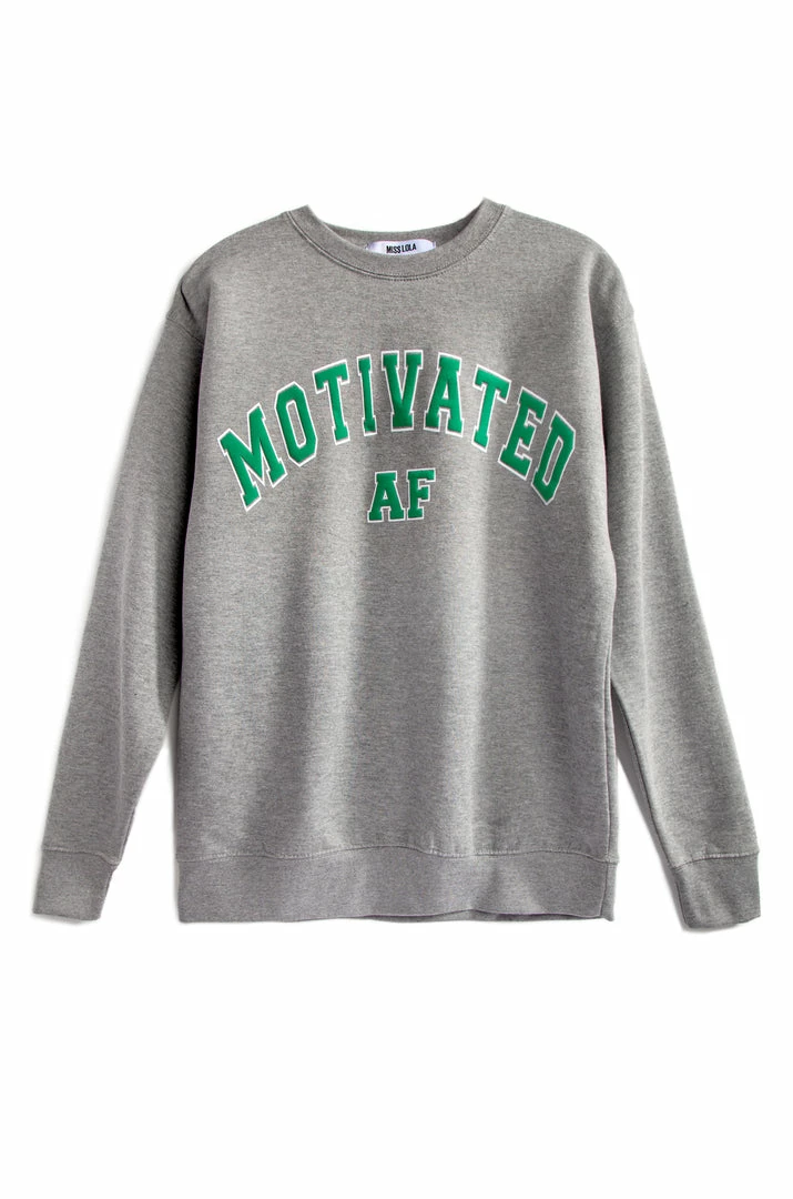 MSLOLA Varsity Motivated AF - Heather Grey Curve