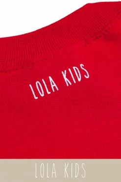 LOLAKID Mommy's Motivation Crewneck - Red Loungewear