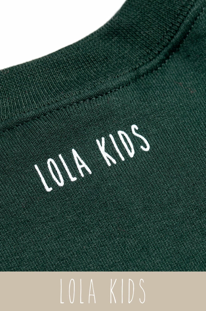 LOLAKID Loungewear Mommy's Motivation Crewneck - Emerald