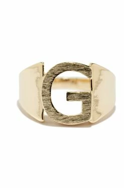 FA G Initial Ring - Gold Accessories