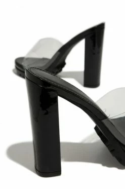 MISS LOLA Clear Ambition - Black Shoes