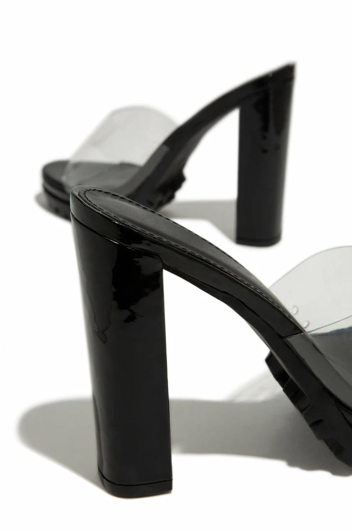 MISS LOLA Clear Ambition - Black Shoes