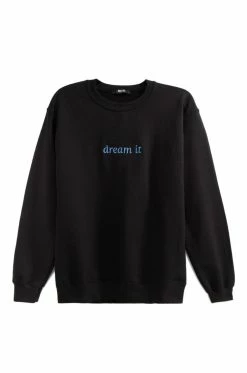 MSLOLA Activewear Dream It Crewneck - Black