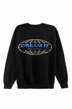 MSLOLA Activewear Dream It Crewneck - Black