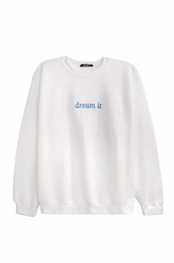 MSLOLA Dream It Crewneck - White