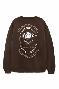 MSLOLA Manifesting Crewneck - Mocha