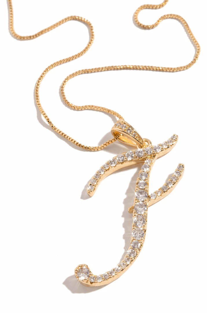 AN Accessories F Necklace - Gold