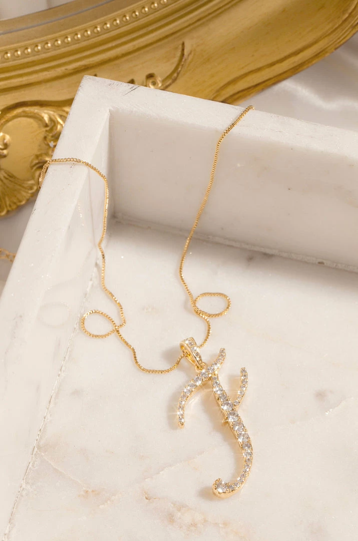 AN Accessories F Necklace - Gold