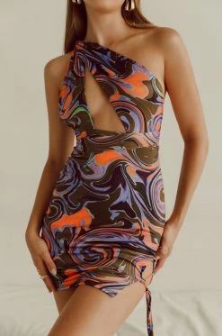 BKD Dresses All Nighter - Purple Abstract