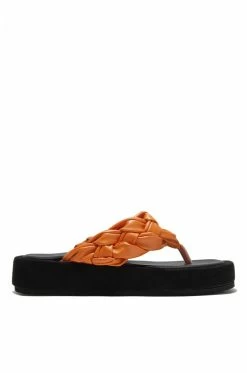 LEMND Al Fresco Platform Thong Sandal - Orange