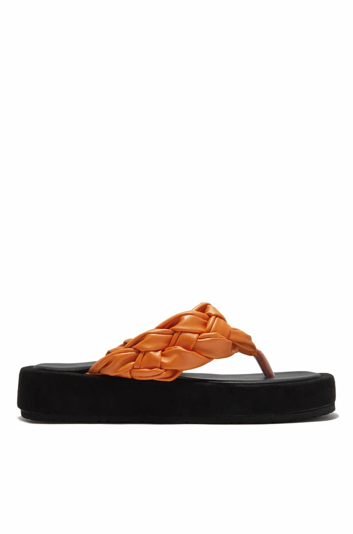 LEMND Al Fresco Platform Thong Sandal - Orange