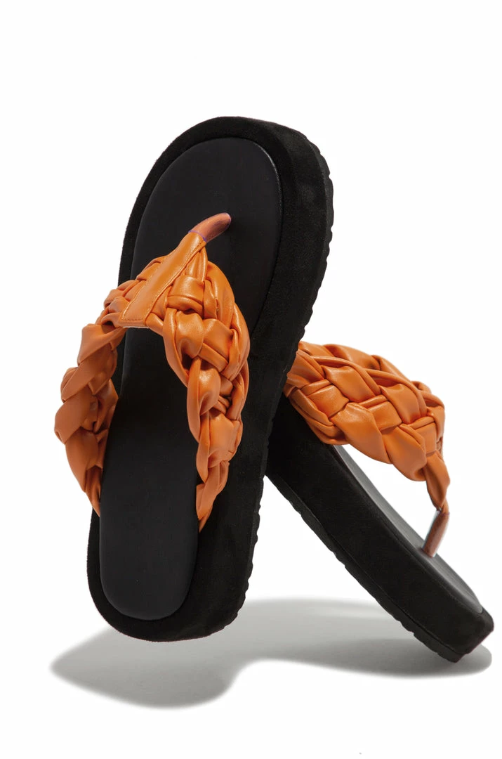 LEMND Al Fresco Platform Thong Sandal - Orange