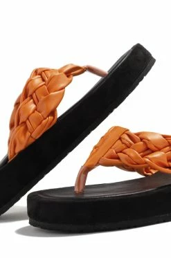 LEMND Al Fresco Platform Thong Sandal - Orange