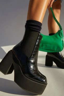 LEMND Shoes Pamela - Black Croc