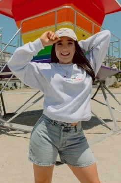 MSLOLA Be You Pride Unisex Crewneck - Heather Grey Loungewear