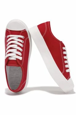 SODA Chelsie - Red Shoes