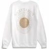 MSLOLA Sagittarius Zodiac Crewneck Sweatshirt - White Sweaters
