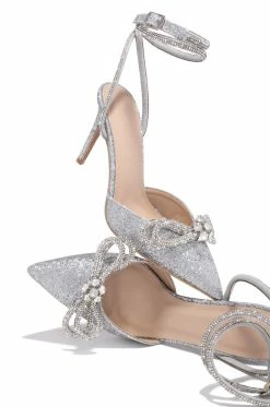 SOME Material Girl - Silver Glitter Shoes