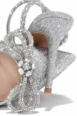SOME Material Girl - Silver Glitter Shoes