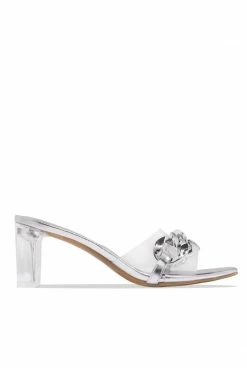 BBOO Tayla Mid Heels - Silver