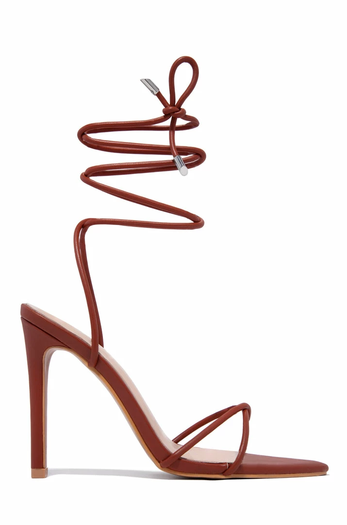 SOME Shoes No Bad Angles Lace Up Heels - Tan