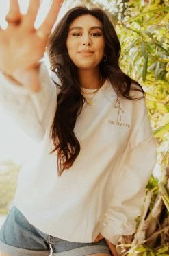 MSLOLA Sweaters Virgo Zodiac Crewneck Sweatshirt - White