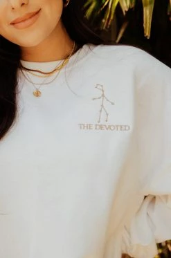 MSLOLA Sweaters Virgo Zodiac Crewneck Sweatshirt - White