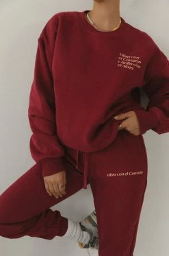 MSLOLA Vibra Con El Corazón - Burgundy