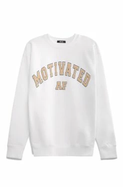 MSLOLA Varsity Motivated AF - White Activewear