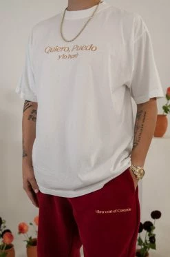 MSLOLA Clothing Quiero, Puedo Y Lo Haré - White